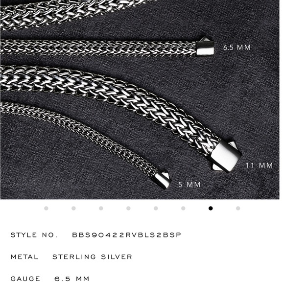 John Hardy women’s classic chain 7.5 mm sterling silver with blue sapphire - Picture 2 of 7